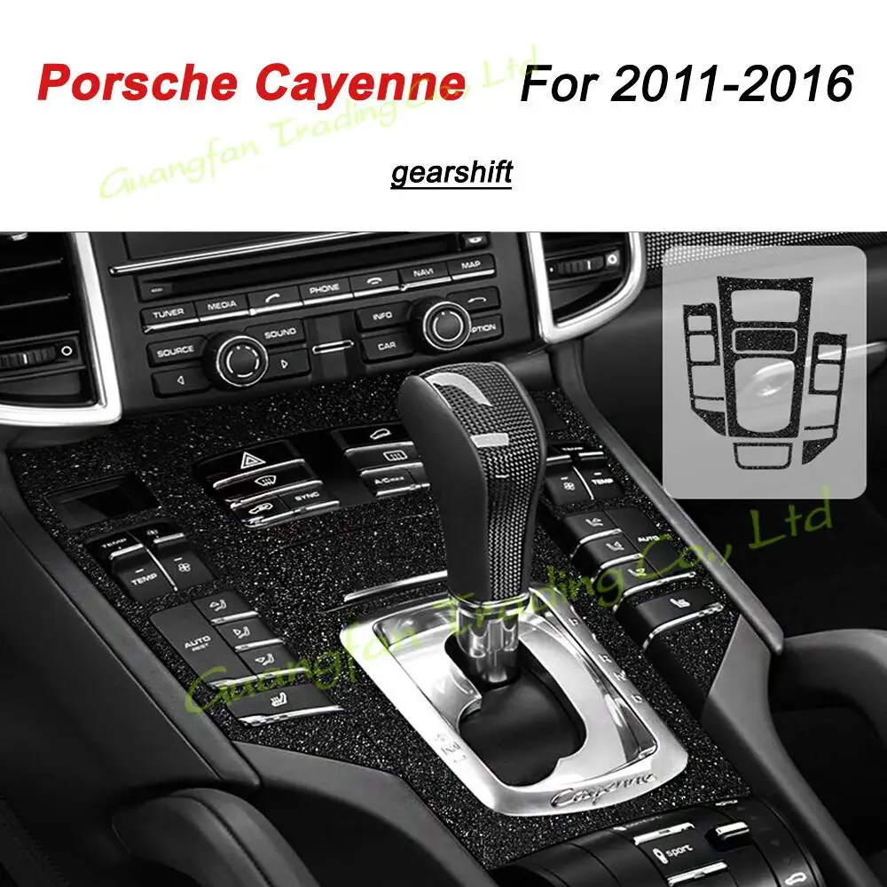 

Внутренняя отделка автомобиля из углеродного волокна для Porsche Cayenne 2011-2016 3D/5D, декоративные аксессуары