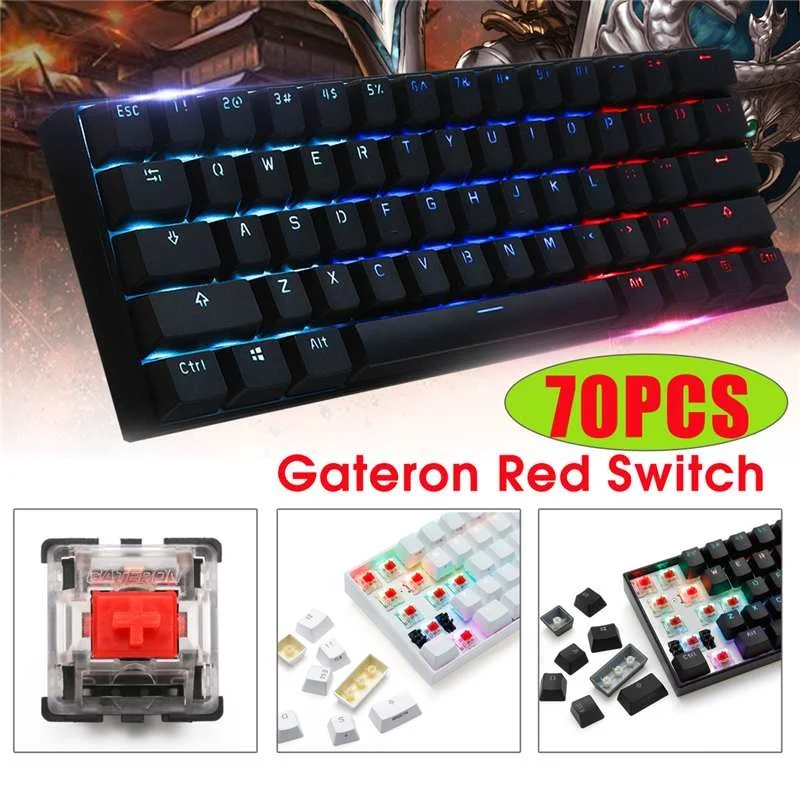 

Gatoron red linear switch for player, mechanical keyboard, computer, laptop, PC, 70 PC, 3-pin package