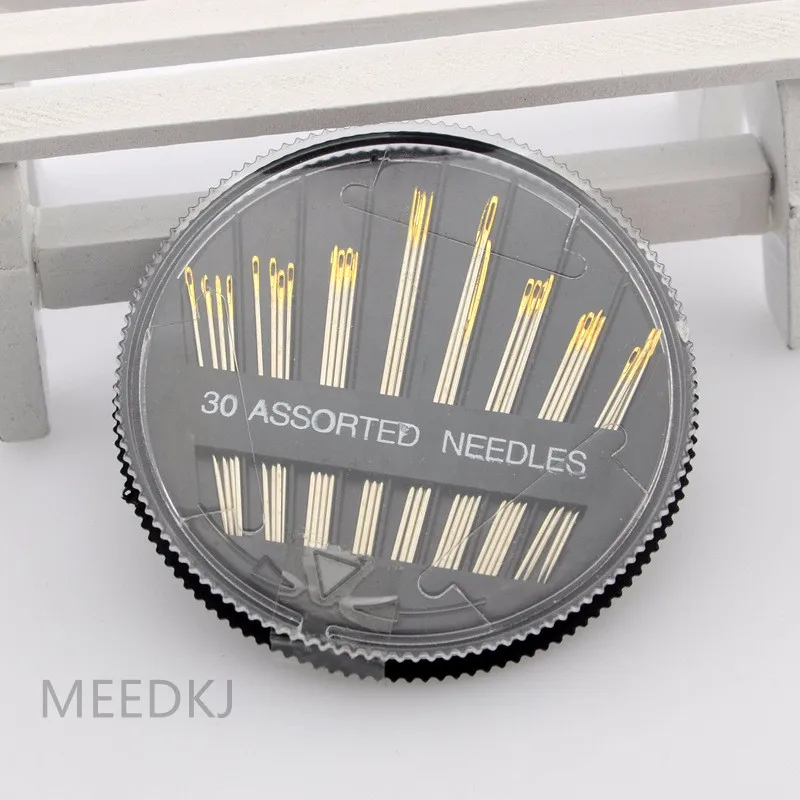 Иглы для ручного шитья кожи 30 шт./компл. 3 цвета|Швейные иглы| |