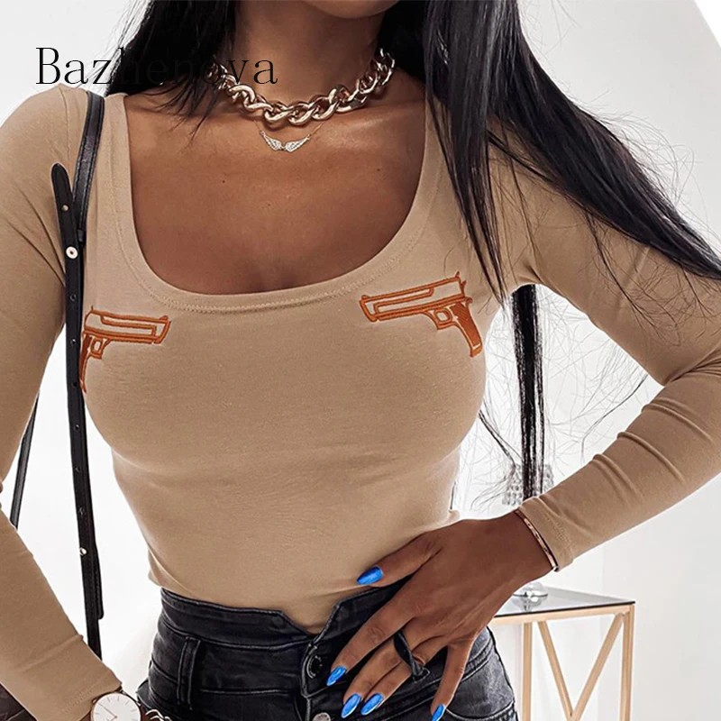 

Баженова, женские футболки с принтом в виде квадратной горловиной спортивный костюм для девочек; Комбинезон с вышивкой на осень узкие трико...