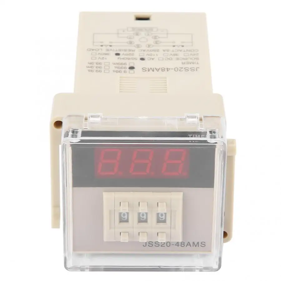 Цифровое реле таймера задержки питания на цифровой дисплей 1 999S AC 220V
