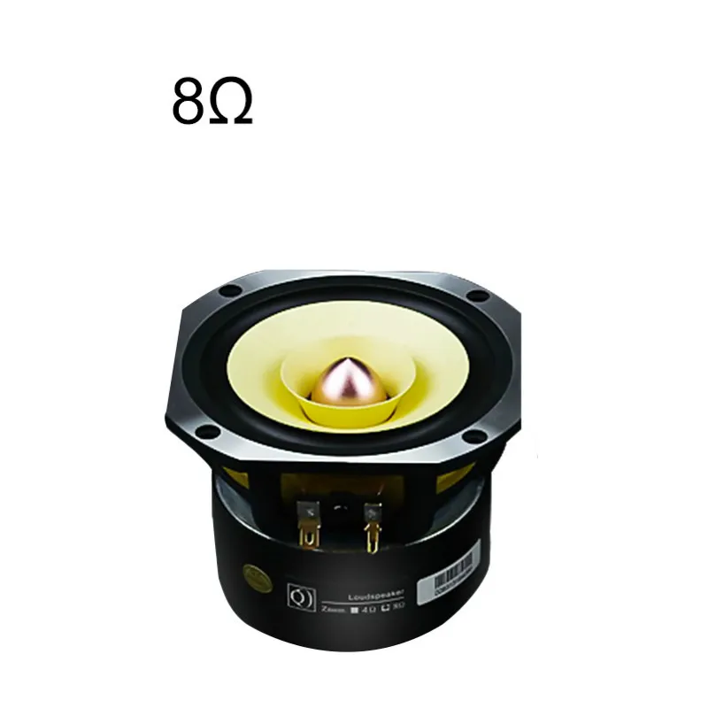 Square 8 Ohm Speaker AIYIMA 4 дюйма аудио полный диапазон динамик драйвер 25 Вт Средняя частота HIFI усилитель звука динамик блок для домашнего кинотеатра громкий динамик - Цвет: Square 8 Ohm Speaker