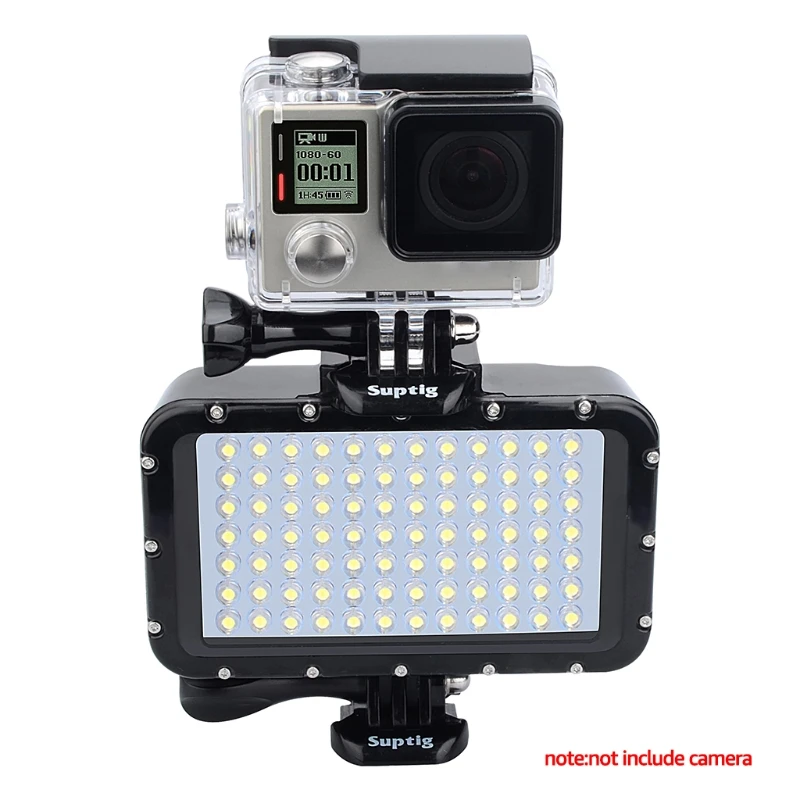 

Водонепроницаемая подводсветодиодный Светодиодная лампа для дайвинга, светильник высокой мощности 50 м/2600 фута, 4 режима освещения, 84 светод...