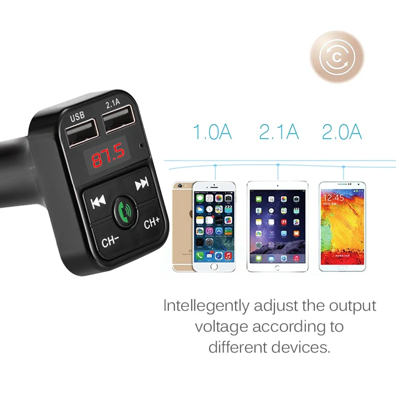 Автомобильный Bluetooth FM передатчик беспроводной комплект громкой связи MP3