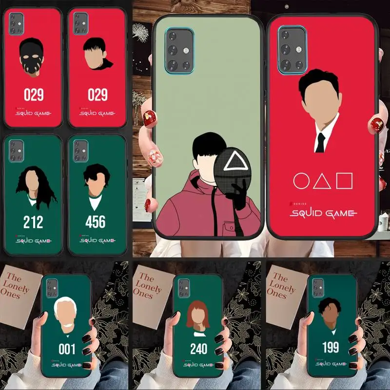 

Funny Squid Game Phone Case For Huawei P9 P10 P20 P30 P40 pro lite plus Smart Cover Fundas Coque