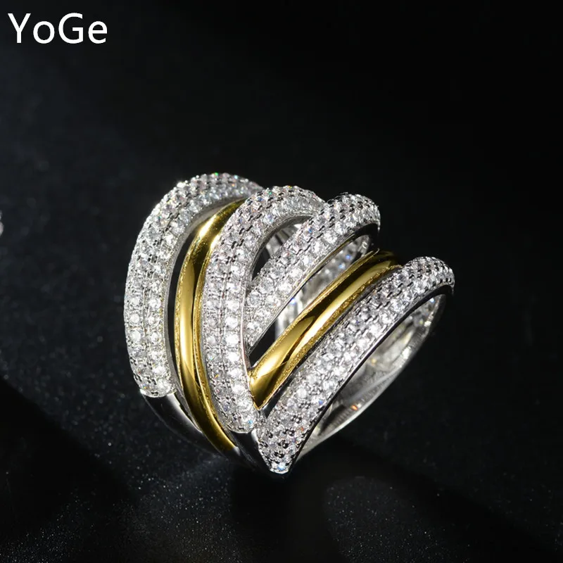 YoGe свадебные и вечерние ювелирные изделия для женщин R7963Y Роскошные AAA CZ &
