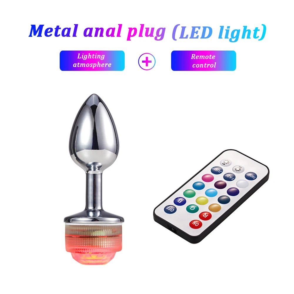 Анальная пробка EXVOID со светодиодный подсветильник кой массажер простаты