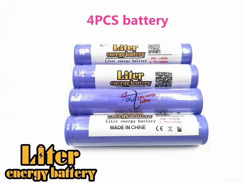 Белый Литровая энергетическая батарея 3,7 V 1500mAh 14650 литий-ионная аккумуляторная батарея+ дорожное зарядное устройство может использоваться для светодиодный фонарик - Цвет: Белый