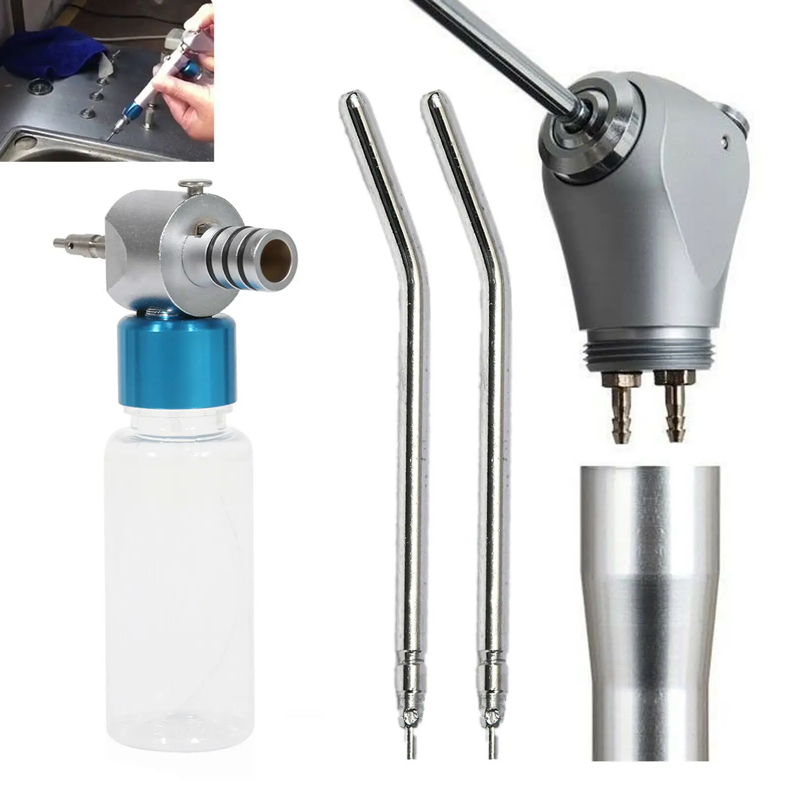 

Dental Equipment Dental Low Speed Handpiece Cleaning Lubrication Cleaner Oiling+ 3 way air water syringe Dental tools teeth