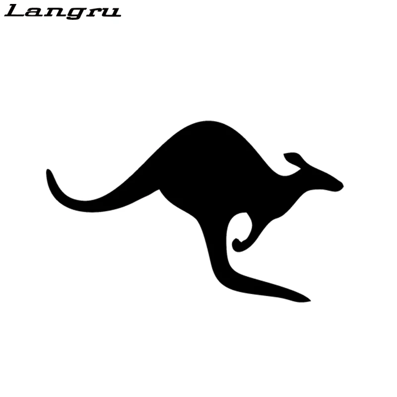 Langru 14*8 5 см Sca Art Kangaroo Wallaby Автомобильная виниловая наклейка Переводные картинки с