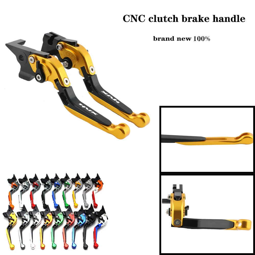 

For Yamaha NVX155 / Aerox155 2017 2018 CNC Motorcycle Accessories Folding Extendable Brake Clutch Levers LOGO NVX