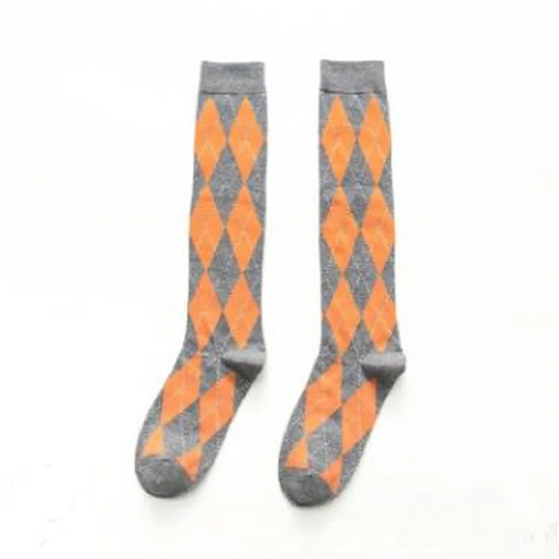 10pcs =5pairs of female socks autumn winter fashion long socks preppy style knee socks solid color high elastic