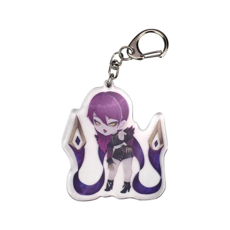 Лидер продаж акриловый брелок с героями мультфильма Лига Легенд кулон KDA Girl Group COS