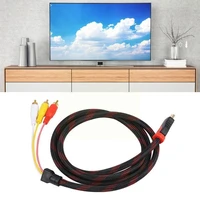 5ft hdmi male to rca video audio av cable adapter for ps3 aux jack audio cable wire cable wii speaker ps4 for xbox one r7z8