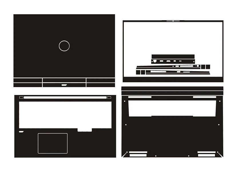 Наклейка для ноутбука из углеродного волокна защитная пленка Dell Inspiron G7 7700 17