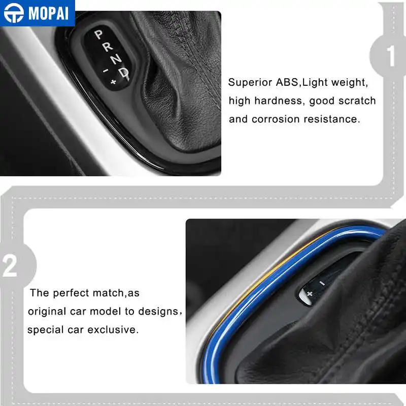 MOPAI автомобильные интерьерные наклейки для Jeep Compass 2017 + ABS ручка переключения