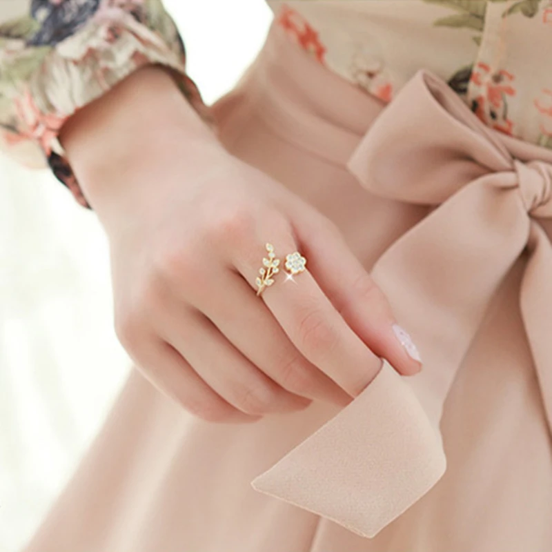 Горячие модные регулируемые кольца золотого цвета и посеребренные желаемые