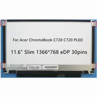 11 6 slim laptop lcd screen for acer chromebook c720 c720 pled edp 30pins display matrix panel replacement