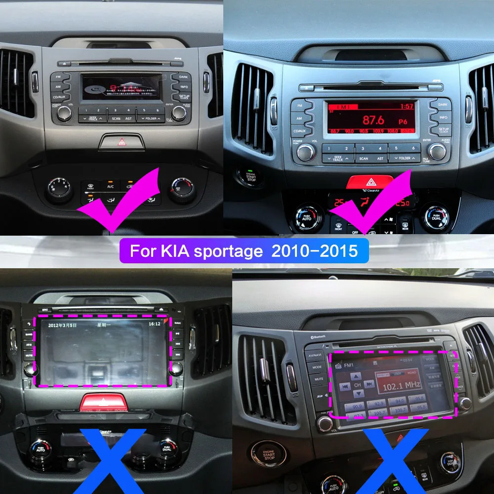 Автомобильный мультимедийный плеер 2 din для KIA sportage 3 2010 2011 2012 2013 2014 2016 2015 8 1 Android
