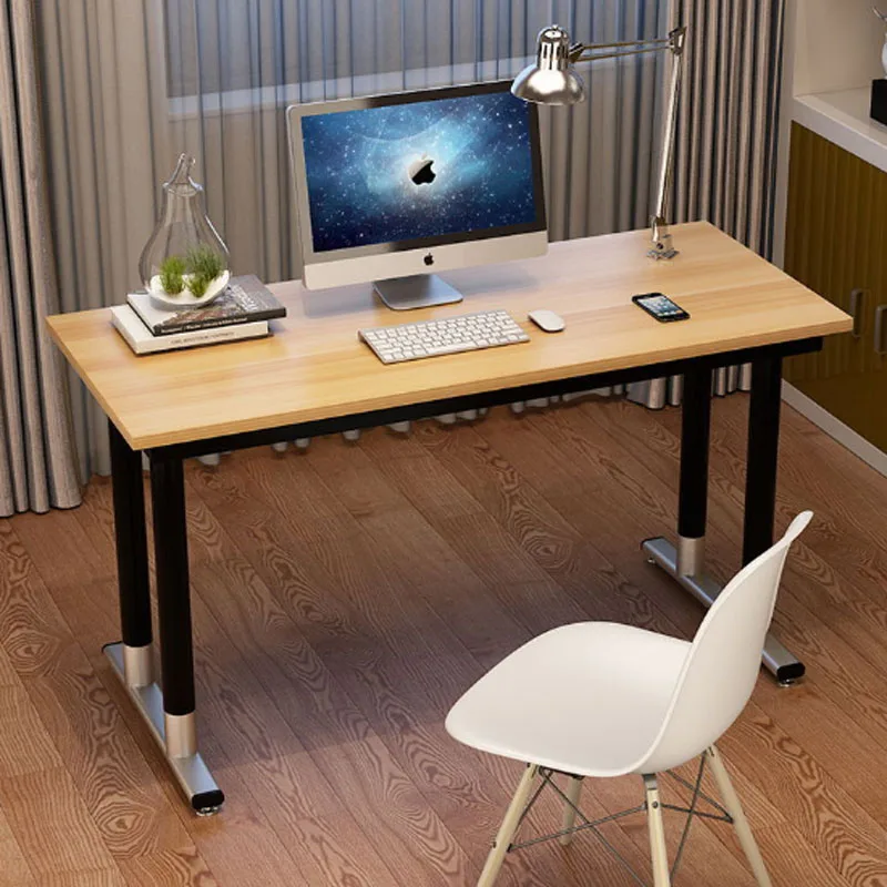 Компьютерный стол из стали и дерева домашний модный в стиле l простой письменный