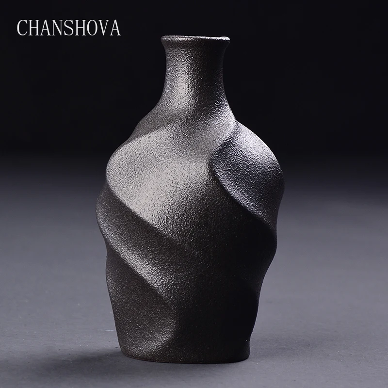 CHANSHOVA stoneware vase Zen Chinese retro floral pottery ornaments ceramic home classic decoration Classic | Дом и сад