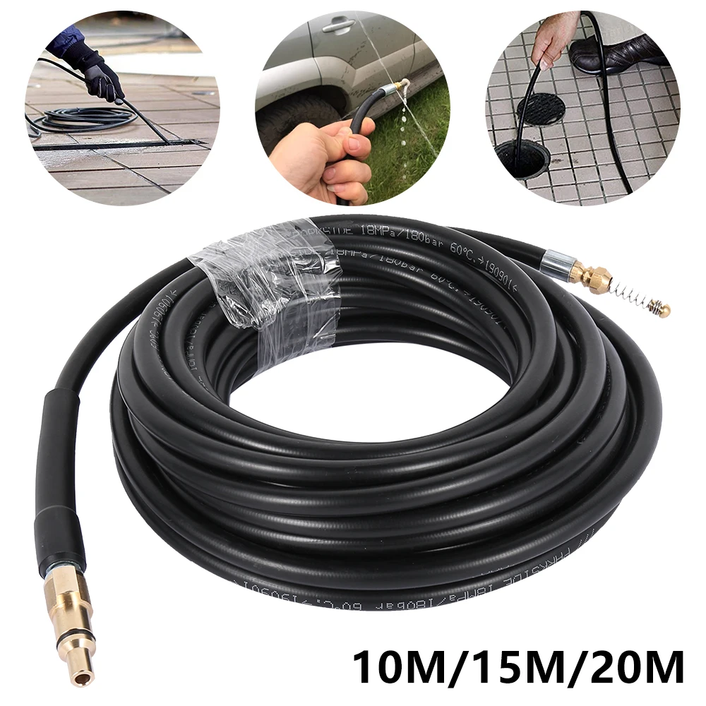 Очищающий шланг для труб 10 м 15 20 2320psi 160bar|Водяные пистолеты и брандспойт пены| |