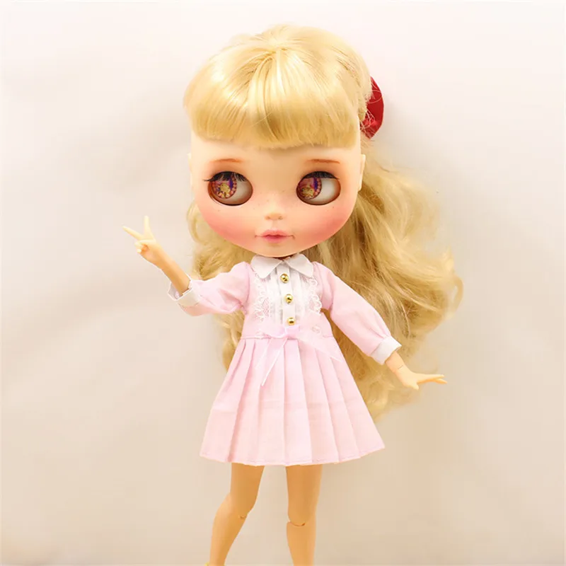 DBS Blyth ICY 1/6 30 см bjd синее платье с юбкой и розовое Подарочная игрушка для девочек |