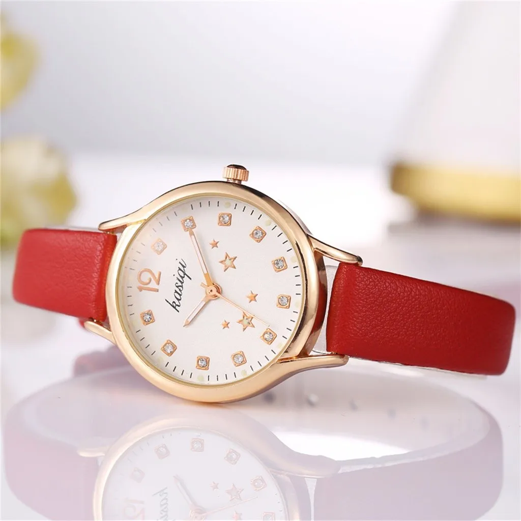 Женские наручные часы студенческие с ремешком простые маленькие свежие милые со