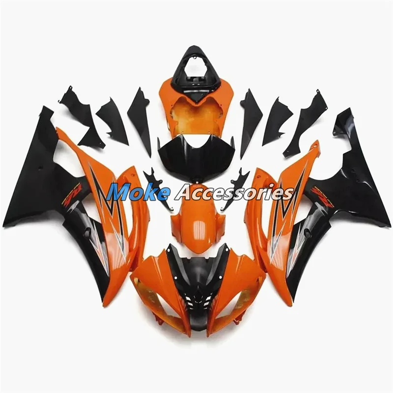 

Motorcycle Fairings Kit Fit For R6 2008 - 2016 Bodywork Set High Quality ABS Injection NEW Black Orange