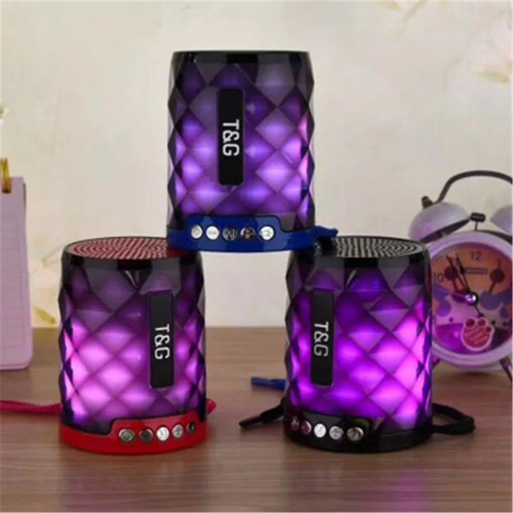 Новейший мини Bluetooth динамик TG 155 светодиодный светильник беспроводной