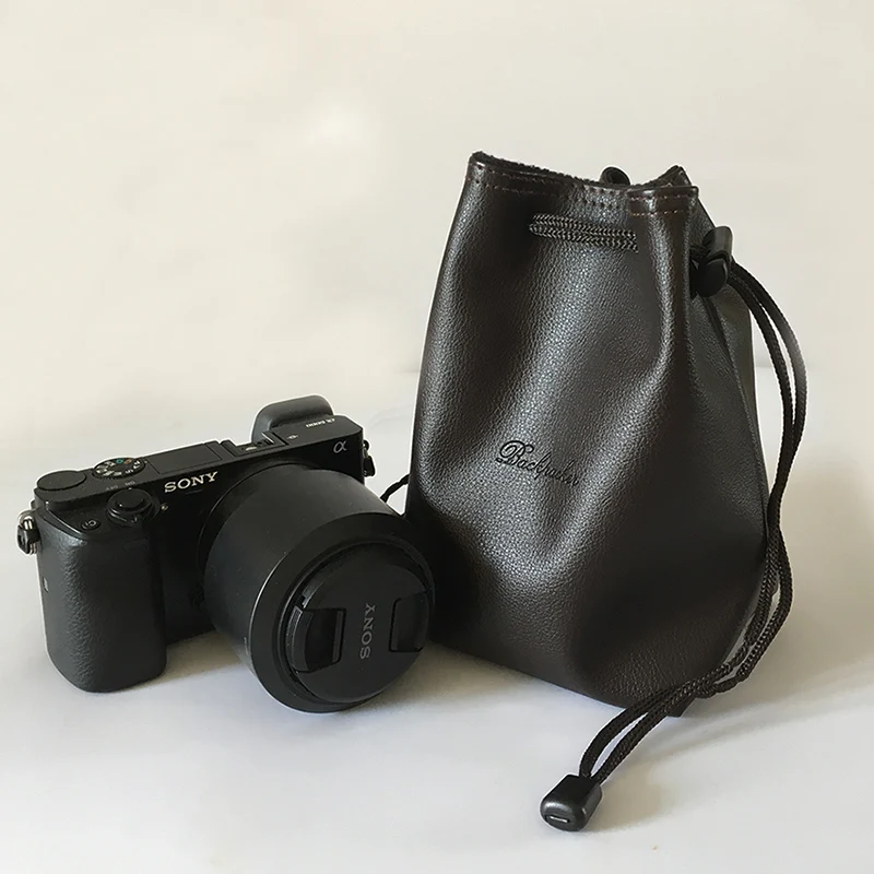 Чехол из ПУ кожи для камеры Canon EOS M200 M100 M50 M6 KISS M X70 X80 X90 X10 Rebel sl3 t7i | Электроника