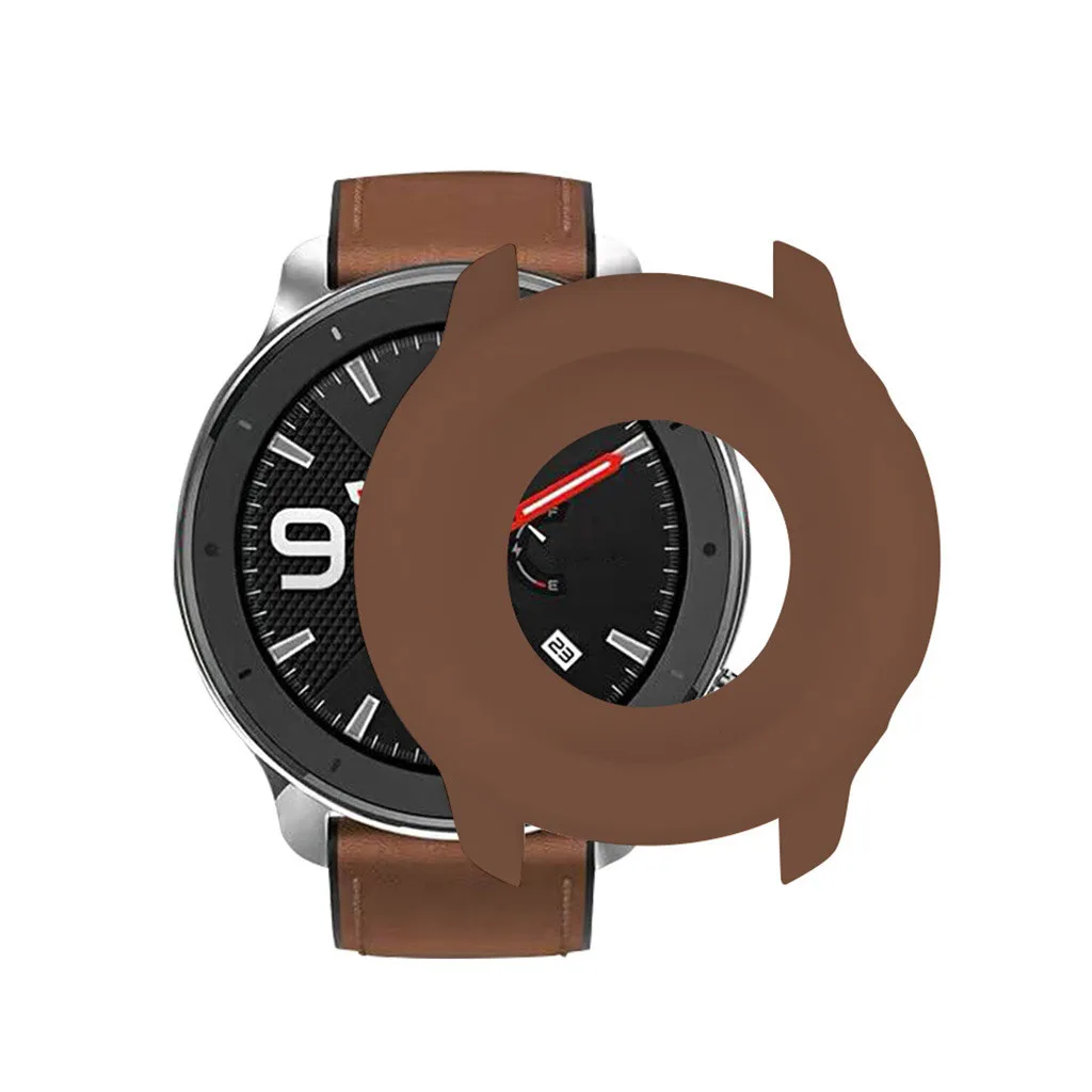 Мягкий чехол из ТПУ силиконовый защитный + прозрачная пленка для Huami AMAZFIT GTR 42 47 мм |