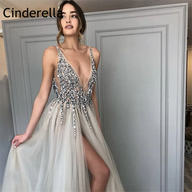 Хит продаж вечерние платья ручной работы с V образным вырезом без рукавов