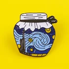 Брошь в виде звездного неба, ретро значки в банке для рюкзака, Значки для одежды, эмалированные значки для рюкзака, значки на лацкан одежды, ювелирные изделия сделай сам