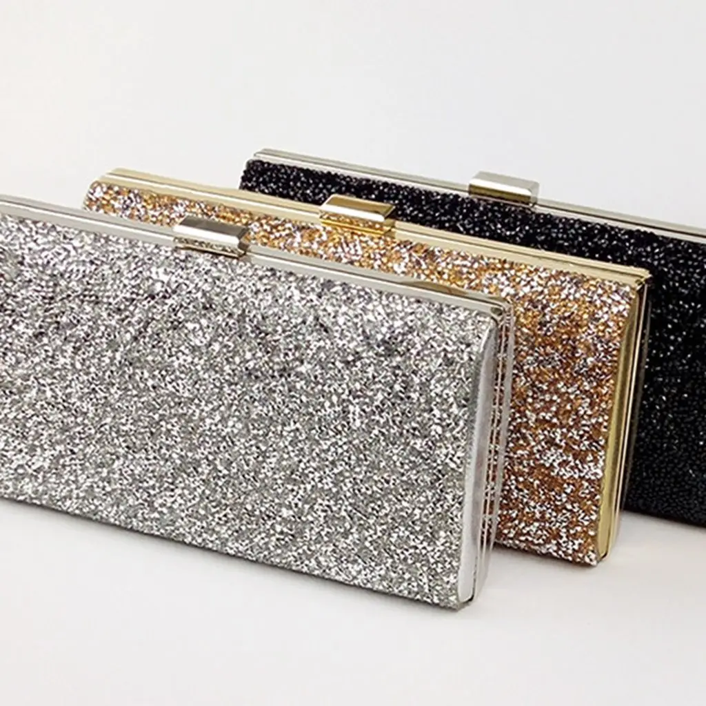 

2021 New Metal Mesh Evening Bag Elegant Sequins One-shoulder Messenger Chain Bag High-quality Daily Party Clutch Dinner Colorful