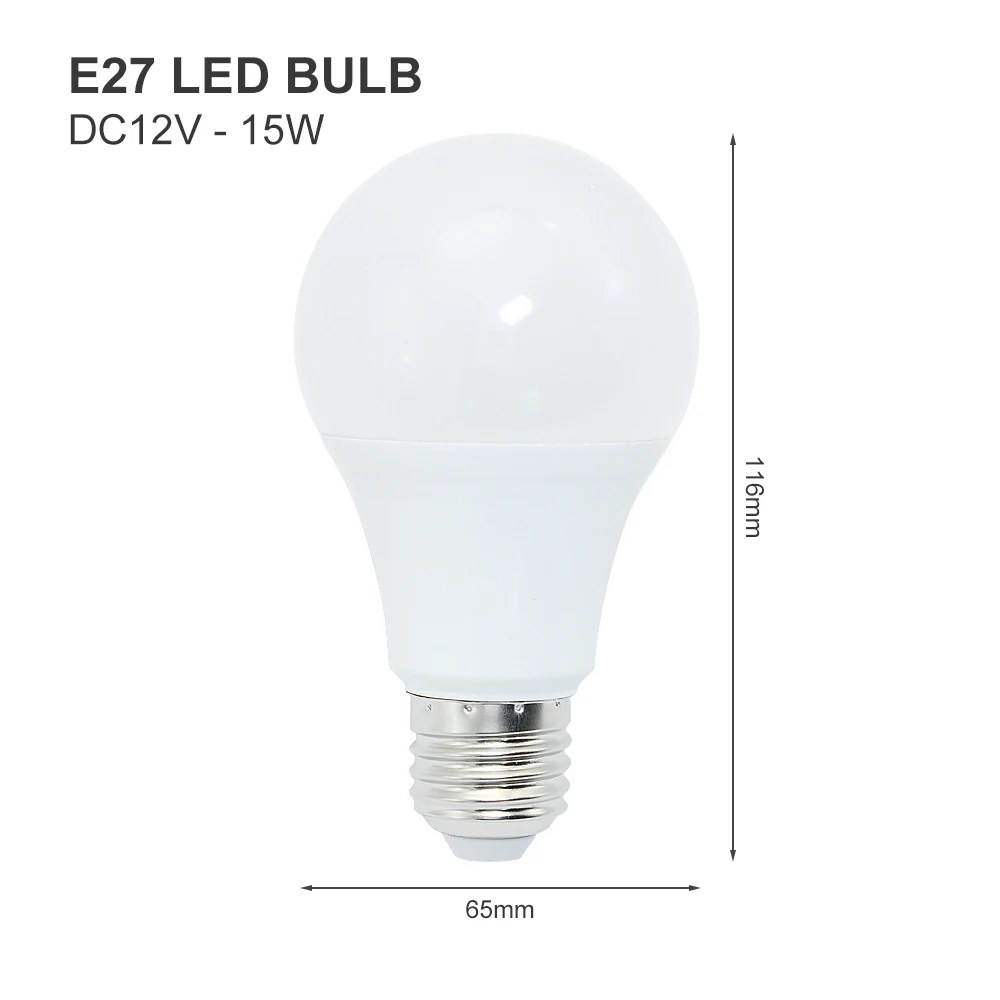 

ANBLUB Светодиодная лампа E27 12В 3-15Вт тёплый/холодный белый