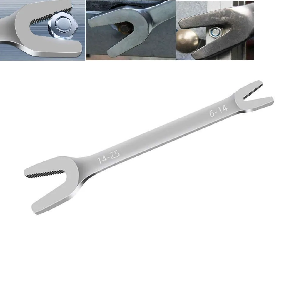 

1pc Multi-purpose Wrenches Double-end Y-wrench 6mm-25mm Double-end Wrench Portable Wrench Hand Tools