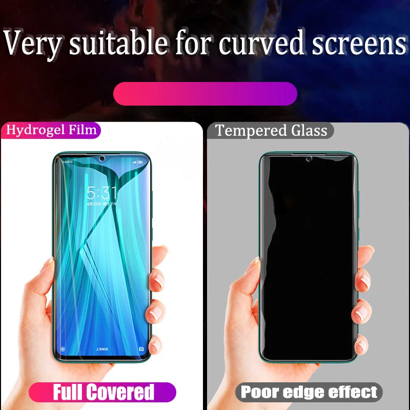 300D Hydrogel Film On For Xiaomi Redmi Note 8 Pro 7 9 Screen Protector 8T 7A 9S K30 Not Glass | Мобильные телефоны и