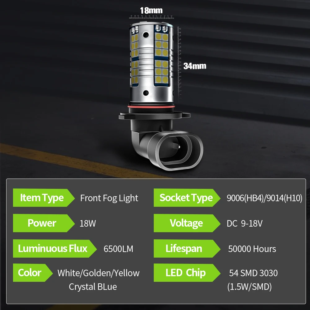 Светодиодные противотуманные фары Canbus 9006 HB4 для Lexus ES330 GS300 GS430 GS350 GS450H GS460 ES350 2007 2008