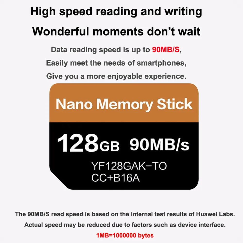 Nano Memory Stick NM карта для huawei P30 Pro 128 ГБ 90 МБ/с./с nm-карта с USB3.1 Gen 1 type-C двойное использование TF/NM кардридер