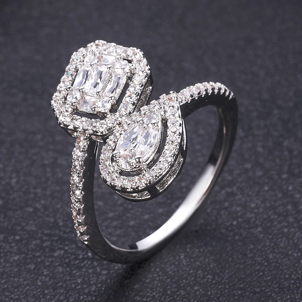 Janekelly очаровательные трендовые массивные кольца в форме цветка для женщин