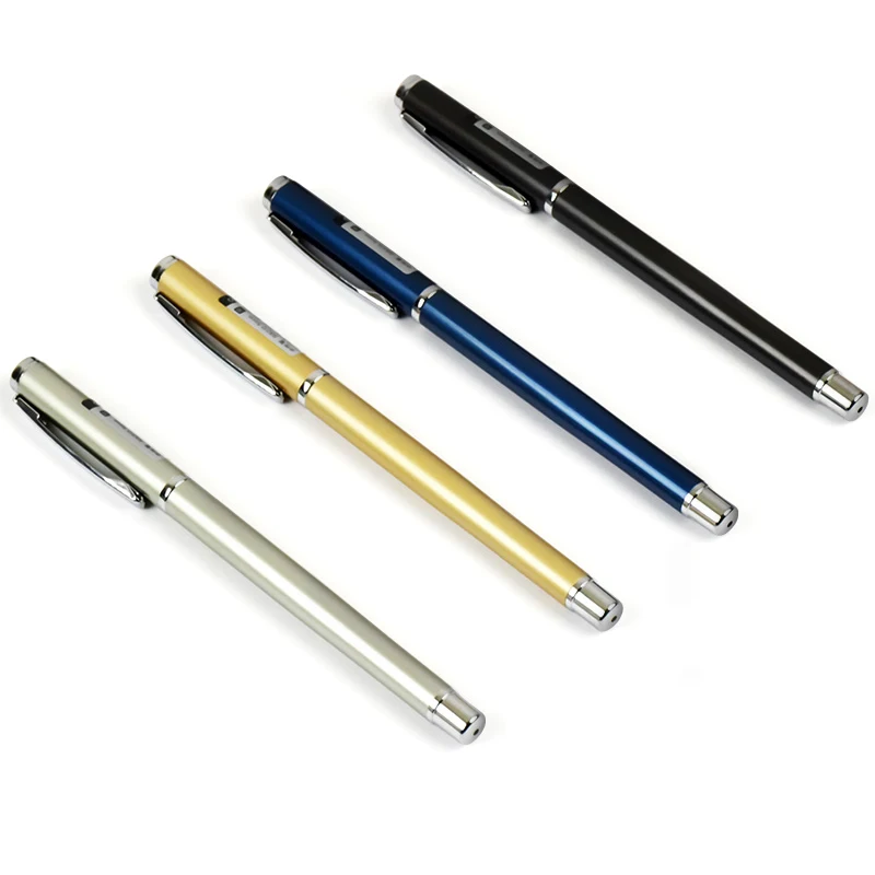 

Гелевая ручка S8201 0,5 мм, черная металлическая ручка с держателем, тяжелая ручка, деловая высококлассная офисная ручка-перьевая ручка с пулям...
