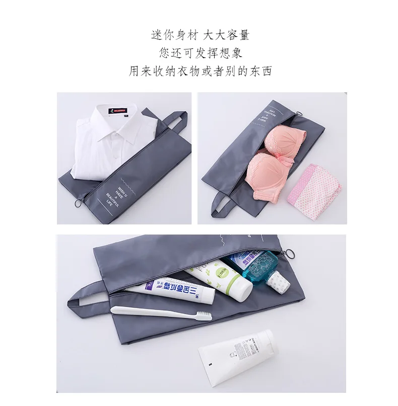 Портативная Водонепроницаемая дорожная сумка для обуви нейлоновая хранения