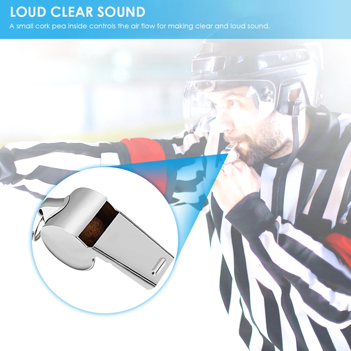 6 шт. свистки из нержавеющей стали для экстренного спасения | Спорт и развлечения