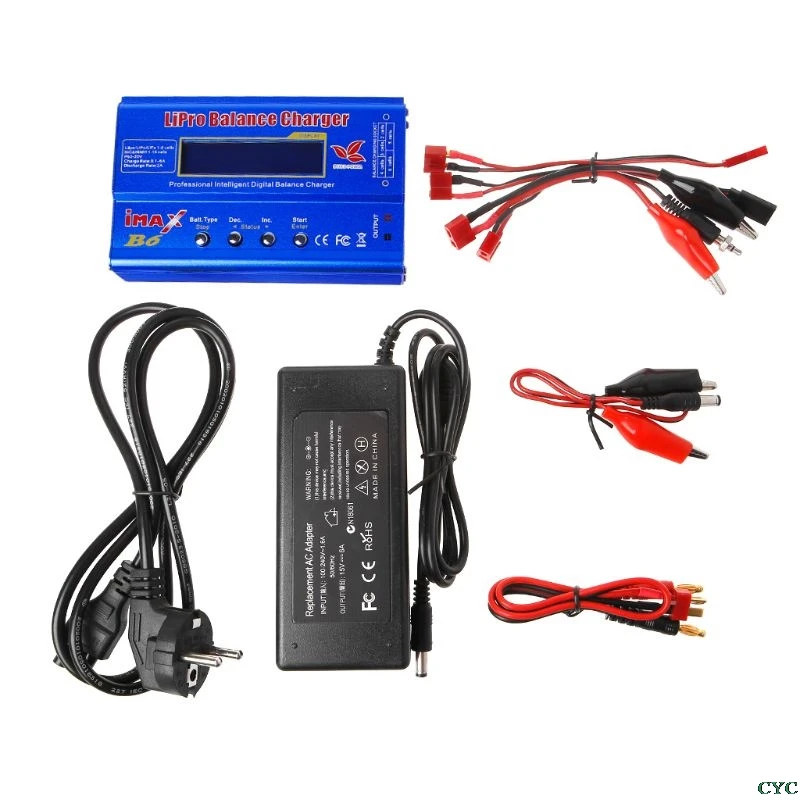 

F98 EU Plug For iMAX B6 AC Lipo NiMh Li-ion Ni-Cd RC Battery Balance Charger Discharger