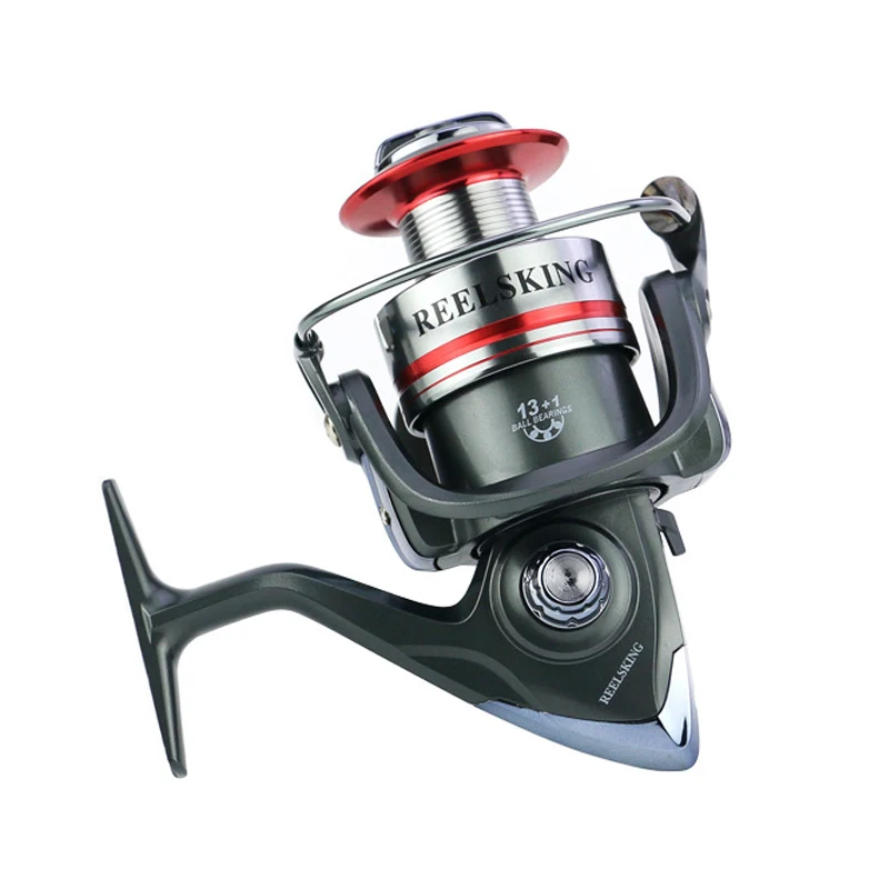 

Fishing Reel 1000-7000 Series Spinning Fishing Reel 13+1 Bearing Balls Metal Spool Coil Wheel Drag Power Carp Fishing Tackles