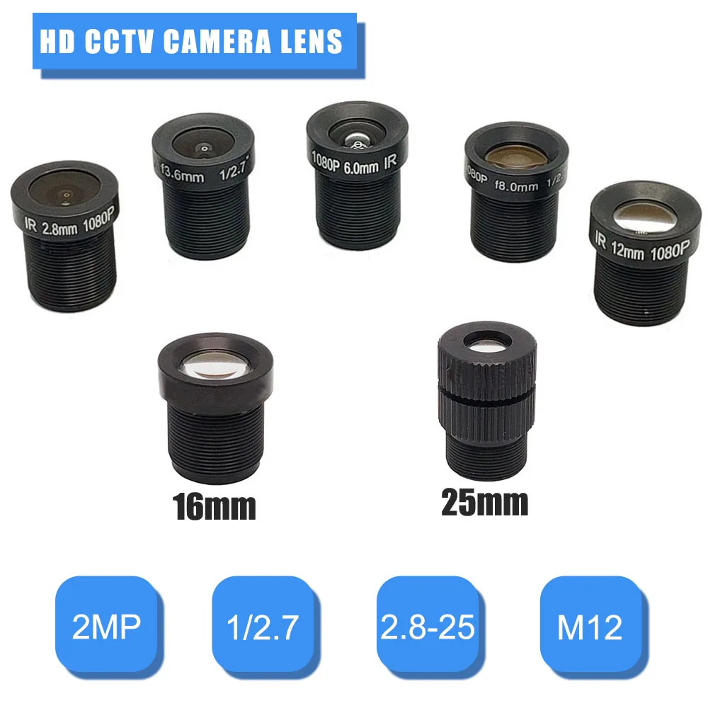 HD 2MP/1080P 2 8/3 6/6/8/12mm CCTV Camera 1/2. 7 дюймовый объектив M12 * 0 5 MTV Mount Lens sensor для использования