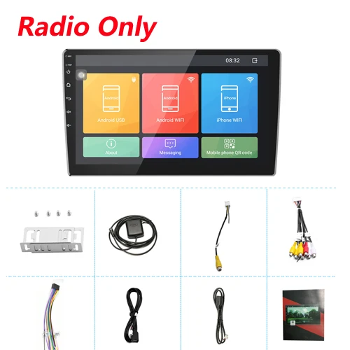Only radio AMPrmie 2Din Автомагнитола Android 10," Автомобильный мультимедийный плеер gps Авторадио Wifi Bluetooth Зеркало Ссылка 2 Din автомобильный аудио стерео - Цвет: Only radio