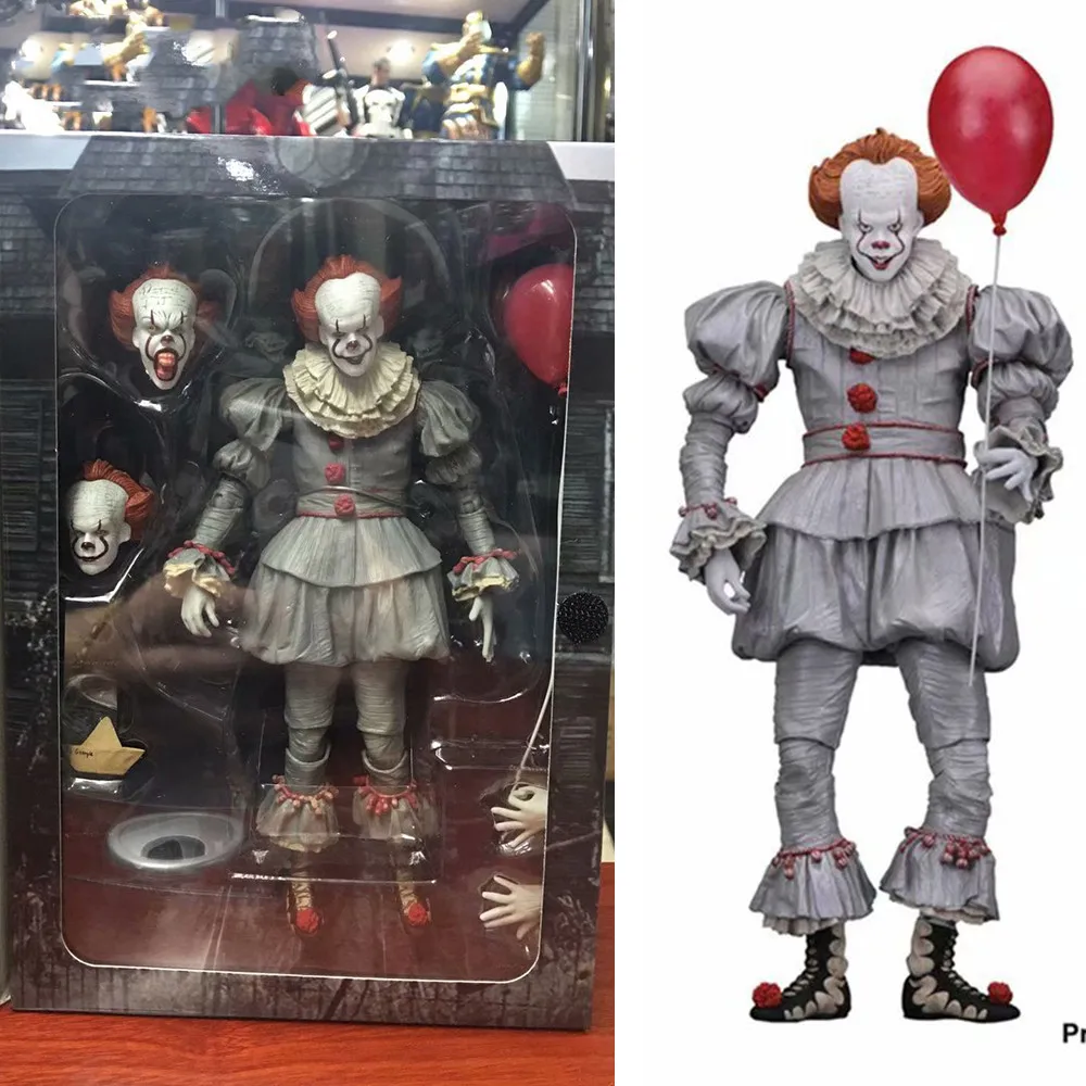 18 см ПВХ аниме фигурка Стивен Кинг это злой Джокер клоун Pennywise модель игрушки 2017