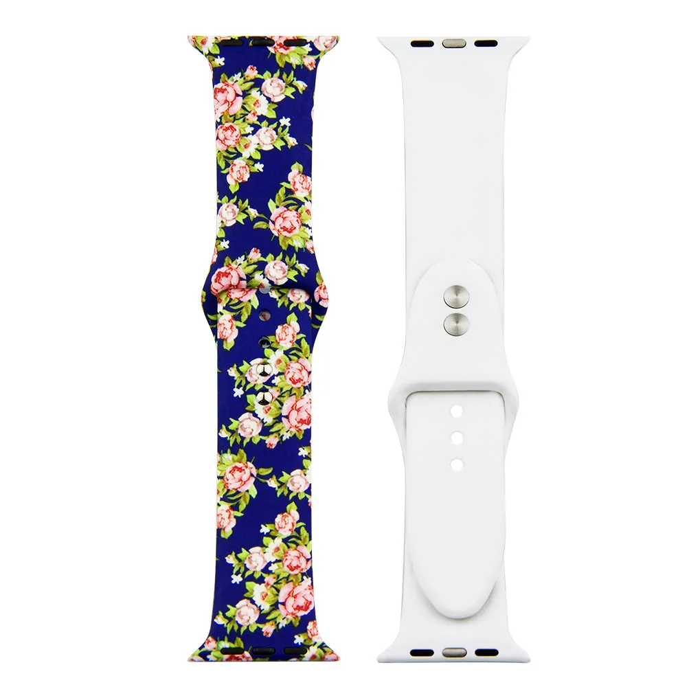 Ремешок для часов Apple watch 42 мм/38 мм 44 40 силиконовый спортивный браслет iwatch series 3 2 1